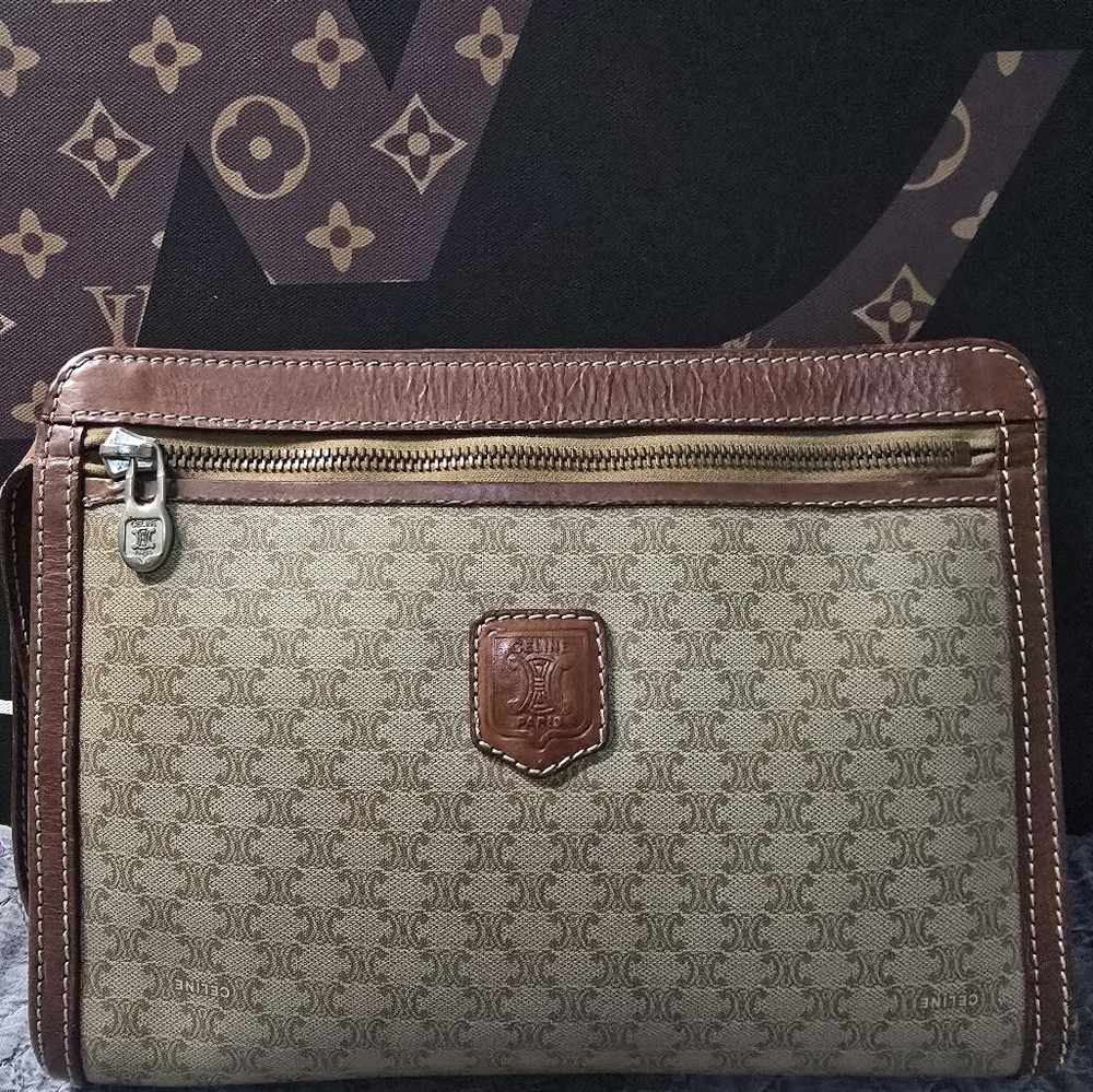 Celine Vintage Macadame Clutch
